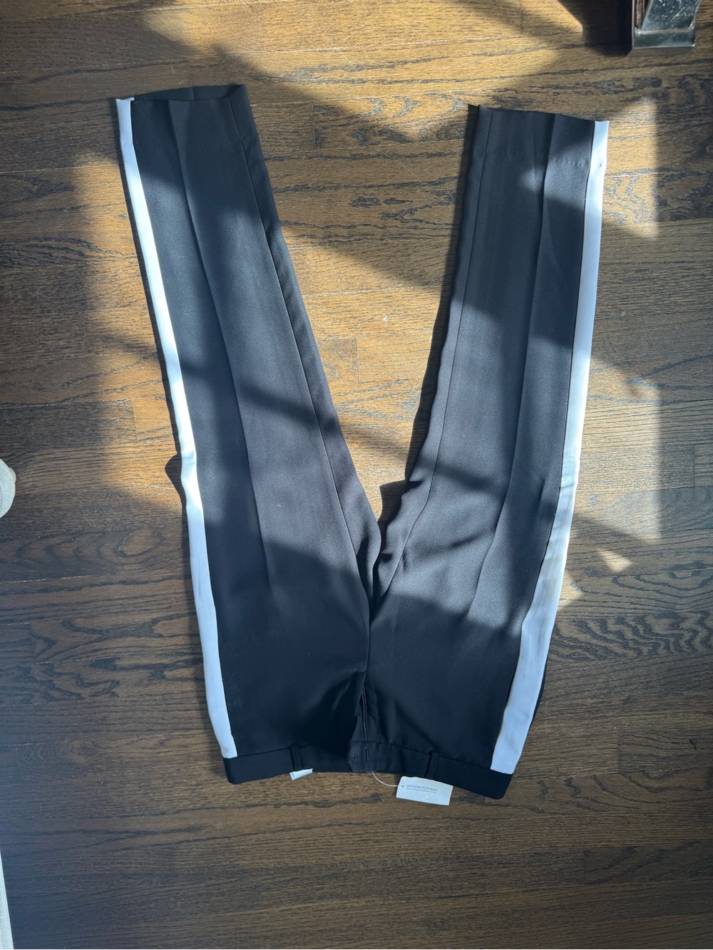 Banana Republic Black Trousers with White Stripe on Side NWT
